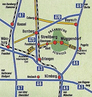 Lageplan von Muggendorf